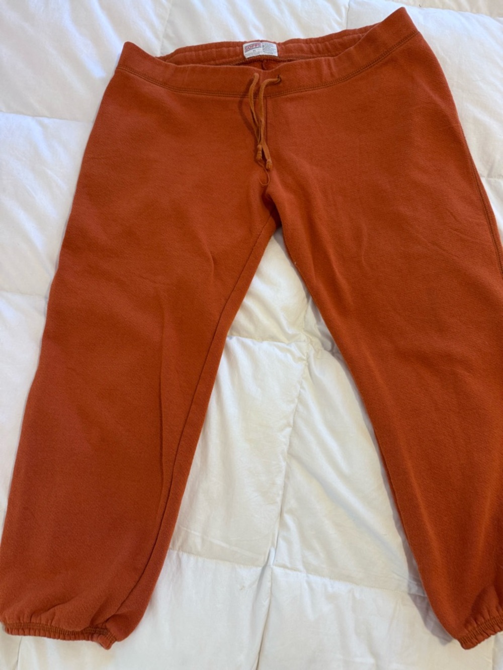 Soffe Women's Rust Orange Jogger Sweatpants